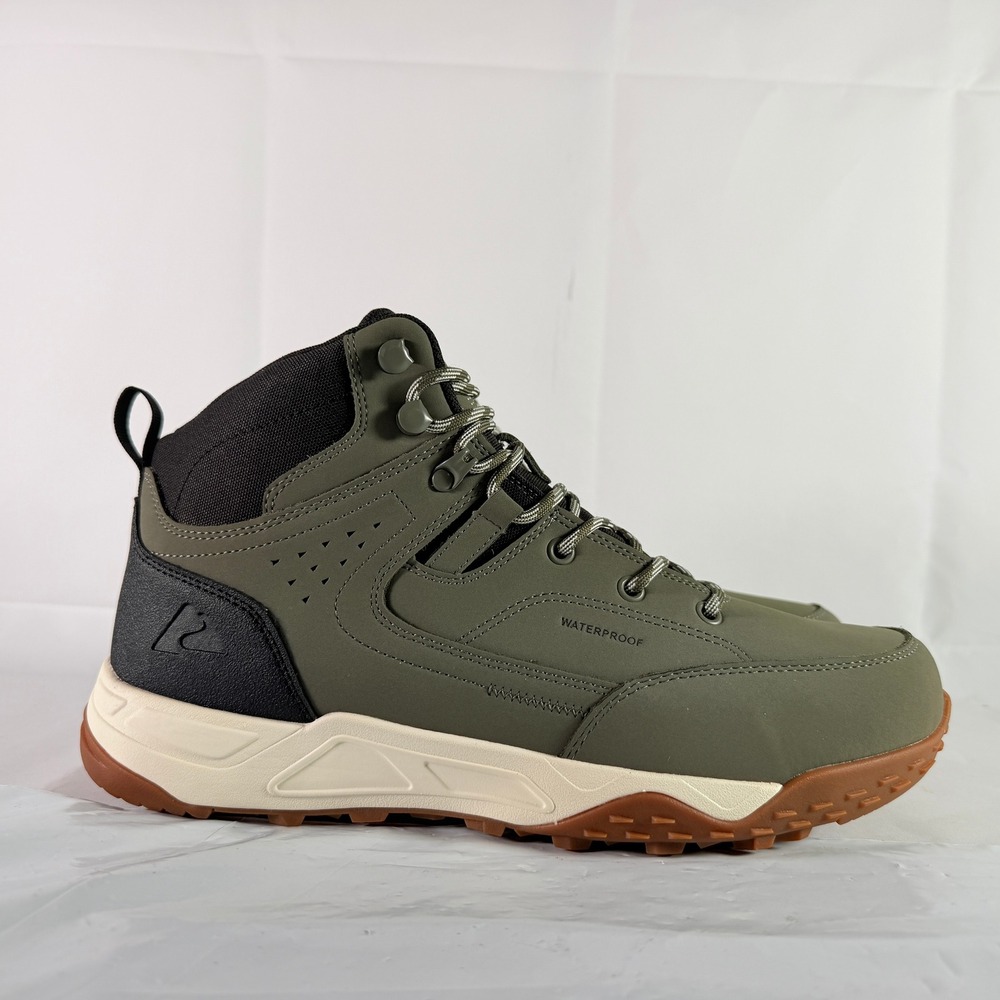Ozark Trail Sport Hiker Mens 11.5 Green Waterproof Hiking Boots NWT